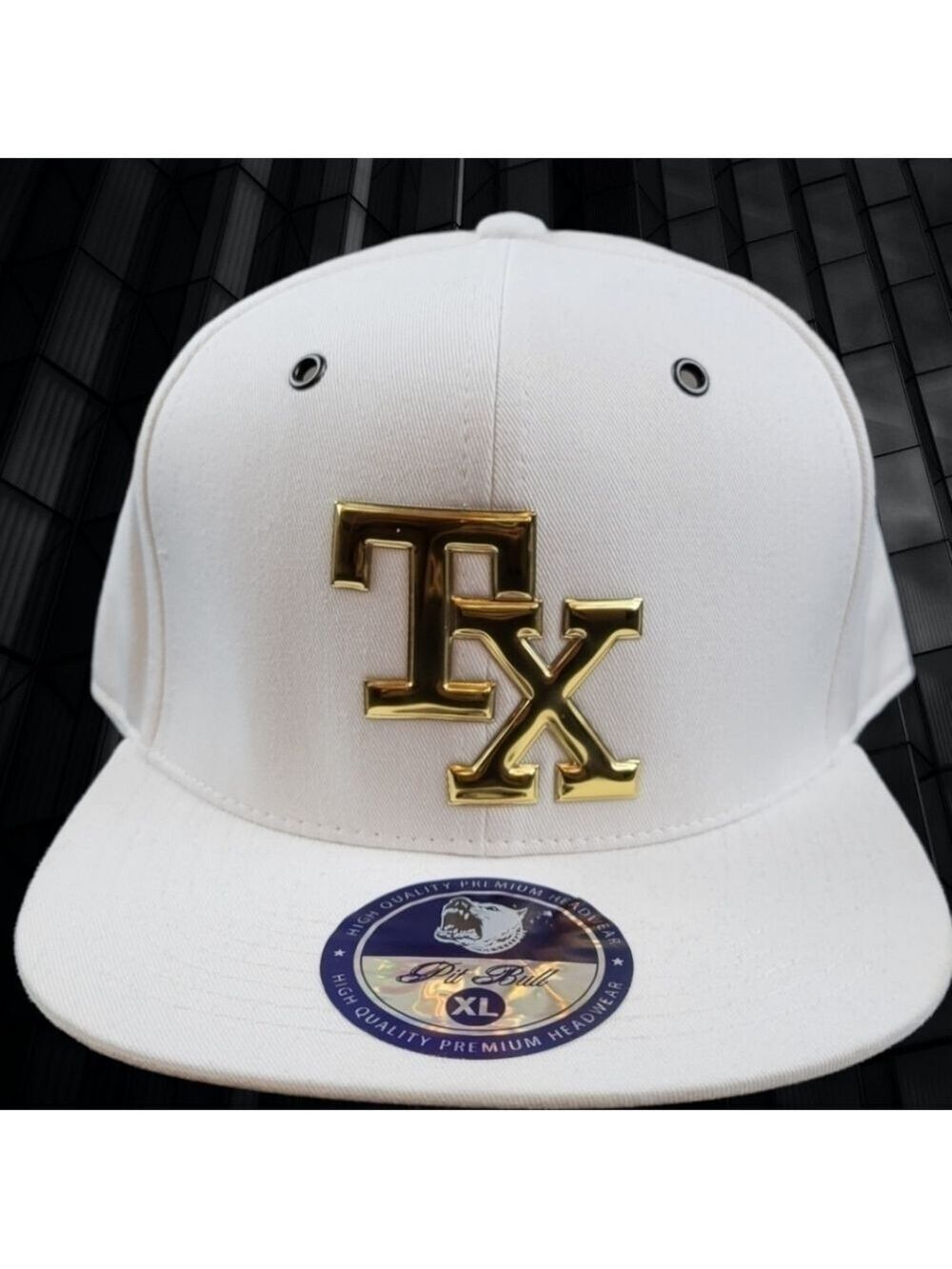 🔥🧢 TEXAS Snapback White Hat – Premium Pitbull Headwear 🇨🇱✨